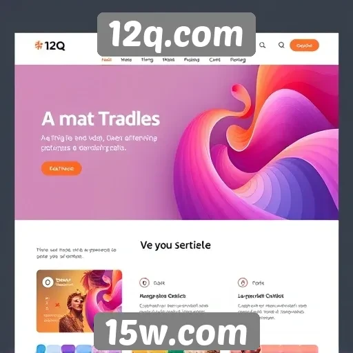 Tendências de design no site 12q.com